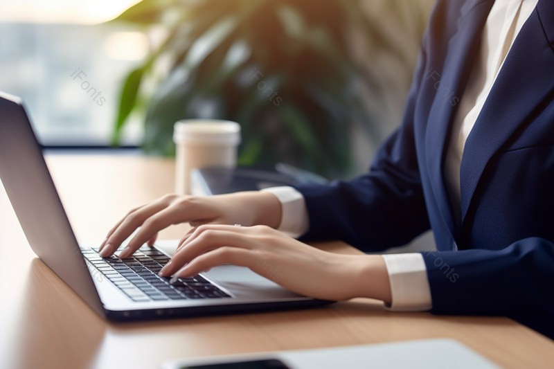 喝咖啡的商务人士敲打键盘手部特写,高清,摄影图,摄影图片,图片大全,摄影图免费下载